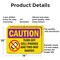 Signmission Radiation & Laser Sign, 10 in H x 14 in W, Aluminum, Rectangle OS-2PACK-CR-A-1014-L-10193 - alternate 3